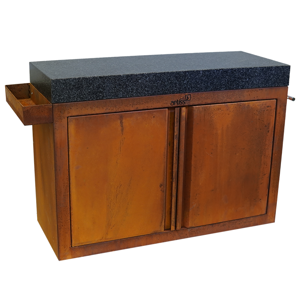 Artiss vrtni stol sa ladicom 115x45cm corten