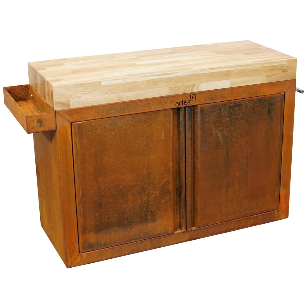Artiss vrtni stol sa ladicom 115x45cm corten