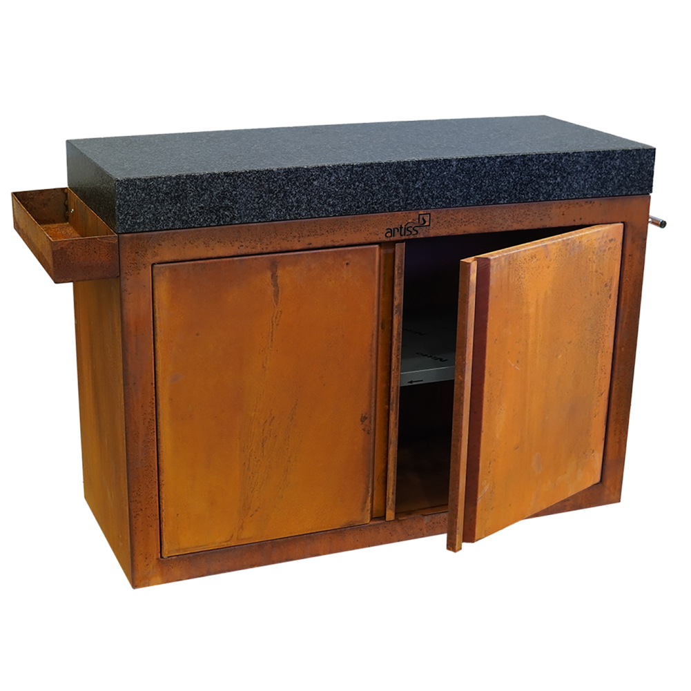 Artiss vrtni stol sa ladicom 115x45cm corten