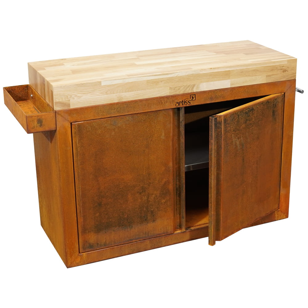 Artiss vrtni stol sa ladicom 115x45cm corten